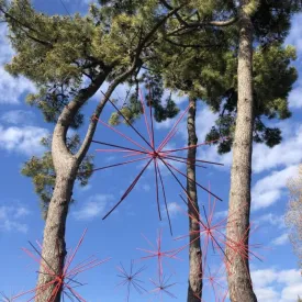 Anémochores - Installation artistique de Marie-Hélène Richard_Le Grand-Village-Plage