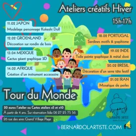 Ateliers enfants tour du monde_Le Grand-Village-Plage
