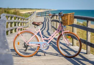 Vélo rose ile d'oléron